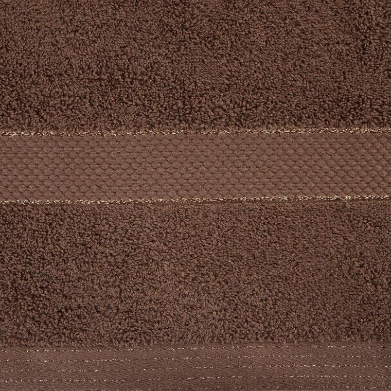 Eurofirany, ręcznik Bari, 50-90 cm, ciemnobrązowy