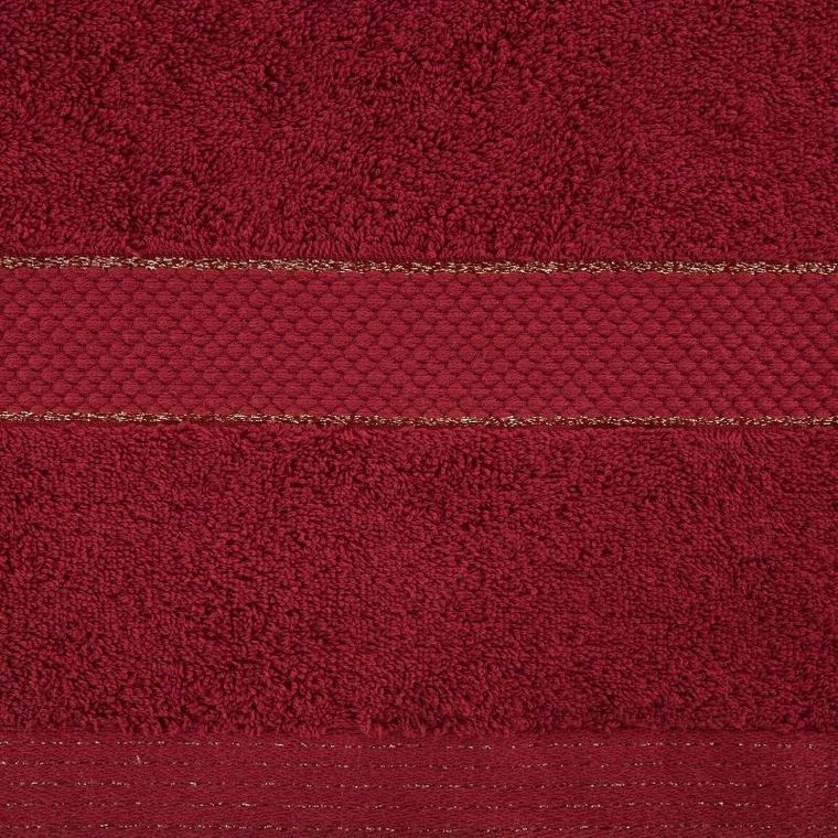 Eurofirany, ręcznik Bari, 70-140 cm, bordowy