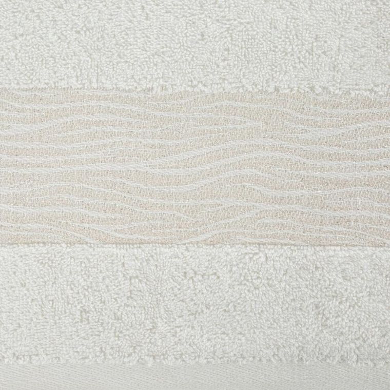 Eurofirany, ręcznik bawełniany, Amber 01, 50-90 cm, kremowy