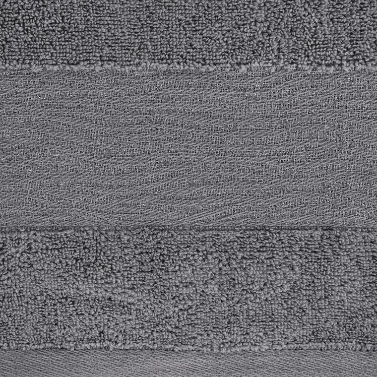 Eurofirany, ręcznik bawełniany, Amber 04, 70-140 cm, stalowy