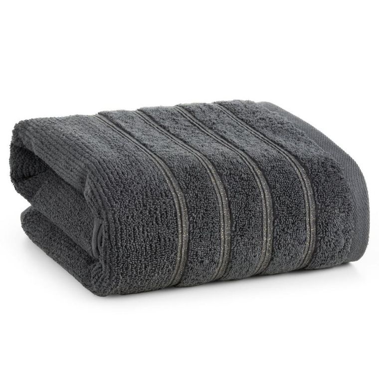 Eurofirany, ręcznik bawełniany, Amira 04, 70-140 cm, stalowy