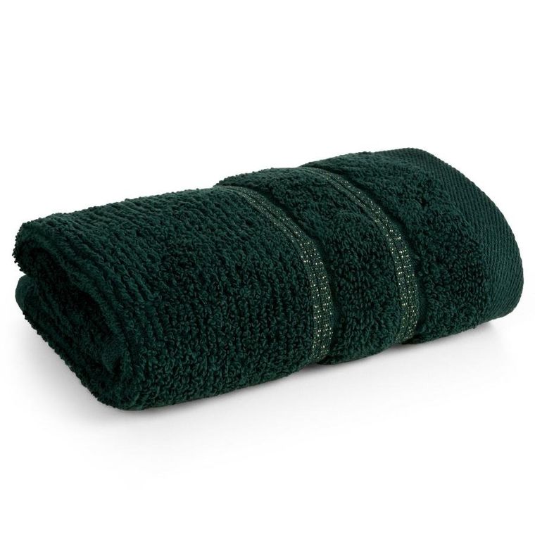 Eurofirany, ręcznik bawełniany, Amira 08, 30-50 cm, ciemnozielony