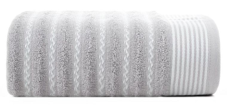 Eurofirany, ręcznik d91 Leo, 70-140 cm, srebrny