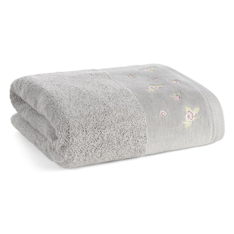 Eurofirany, ręcznik, Dalia, 50-90 cm, stalowy