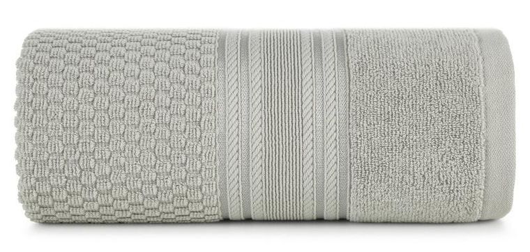 Eurofirany, ręcznik Davos, 50-90 cm, srebrny