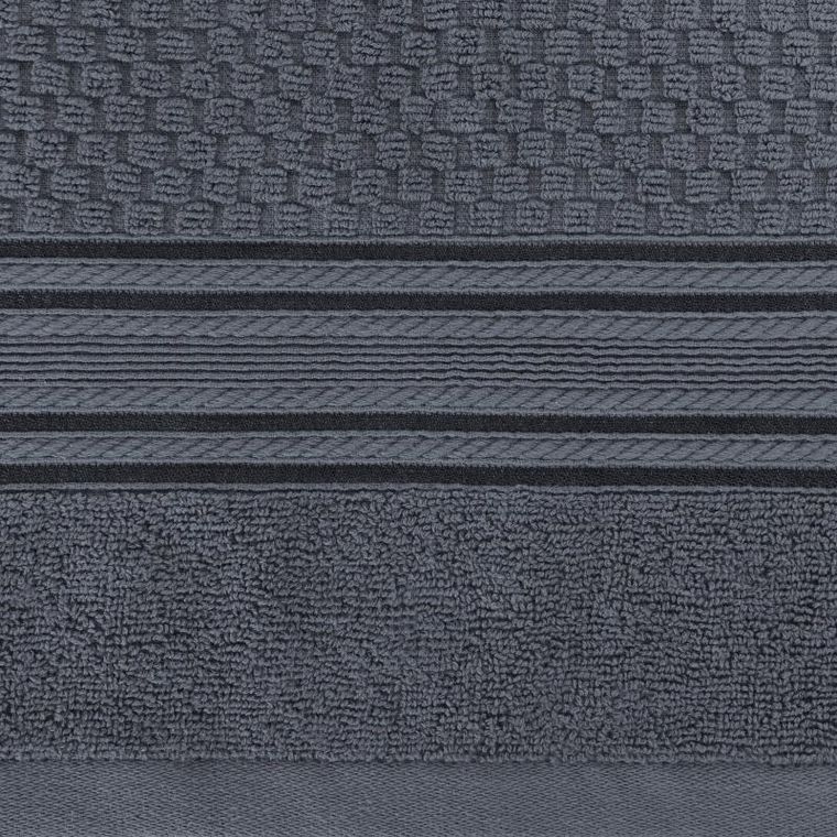 Eurofirany, ręcznik Davos, 50-90 cm, stalowy