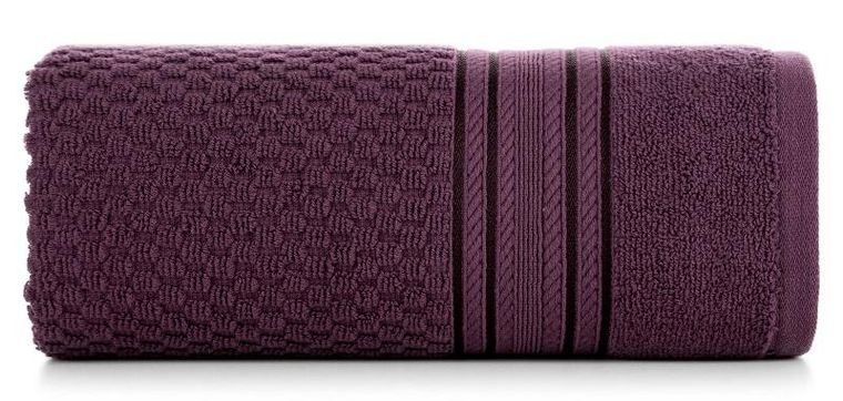 Eurofirany, ręcznik Davos, 70-140 cm, ciemnofioletowy