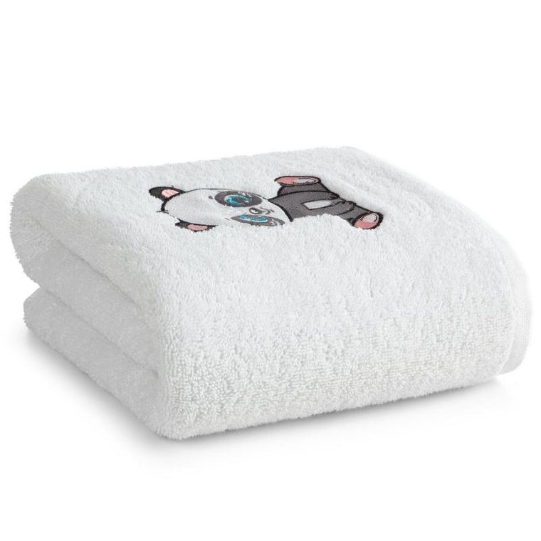 Eurofirany, ręcznik dziecięcy, 100-100 cm, biały