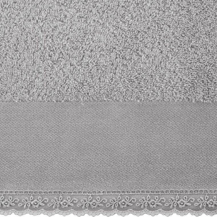 Eurofirany, ręcznik Emi, 70-140 cm, srebrny