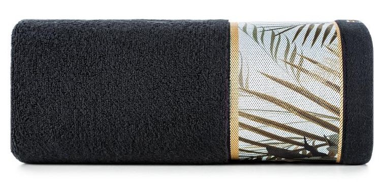 Eurofirany, ręcznik Eva, 50-90 cm, czarny