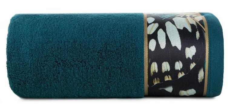 Eurofirany, ręcznik Eva, 70-140 cm, ciemnoturkusowy