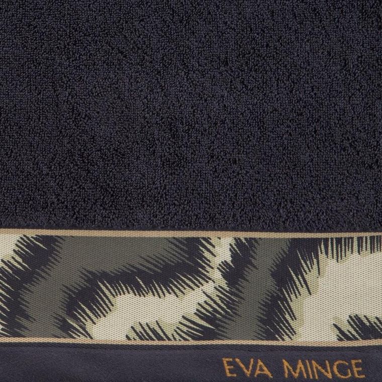 Eurofirany, ręcznik Eva, 70-140 cm, czarny