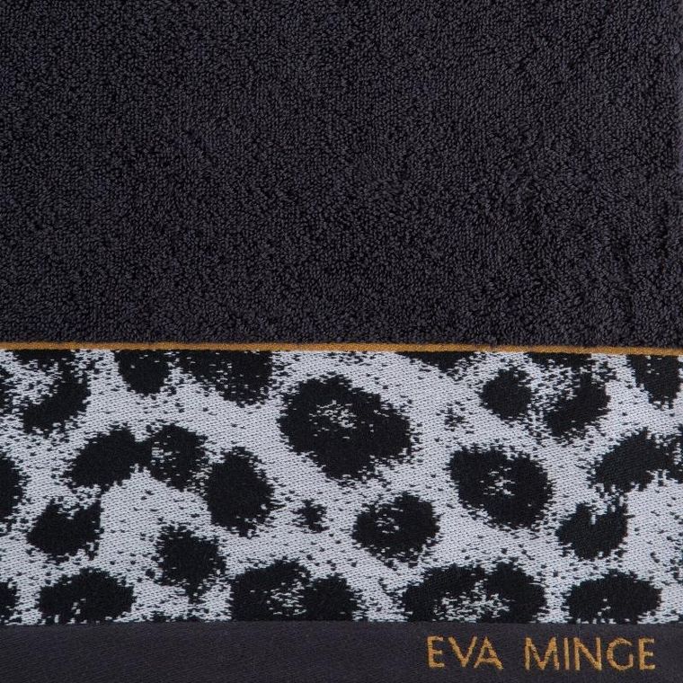 Eurofirany, ręcznik Eva, 70-140 cm, czarny