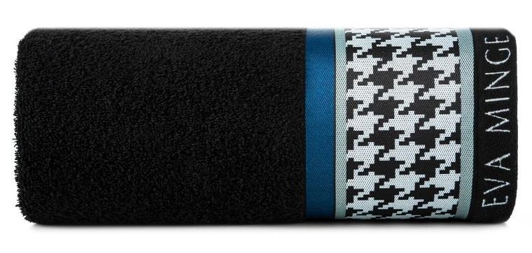 Eurofirany, ręcznik, Eva, 70-140 cm, czarny