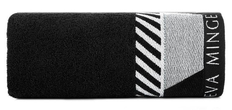 Eurofirany, ręcznik, Eva, 70-140 cm, czarny