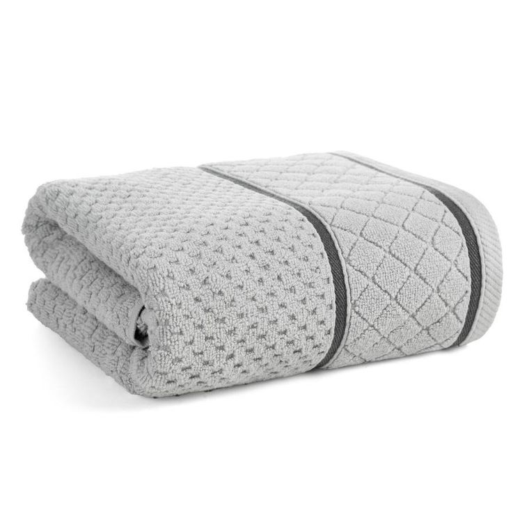 Eurofirany, ręcznik Favori, 70-140 cm, srebrny