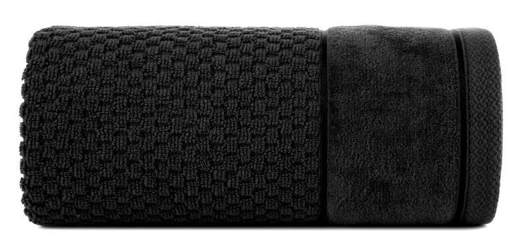 Eurofirany, ręcznik Frida, 50-90 cm, czarny
