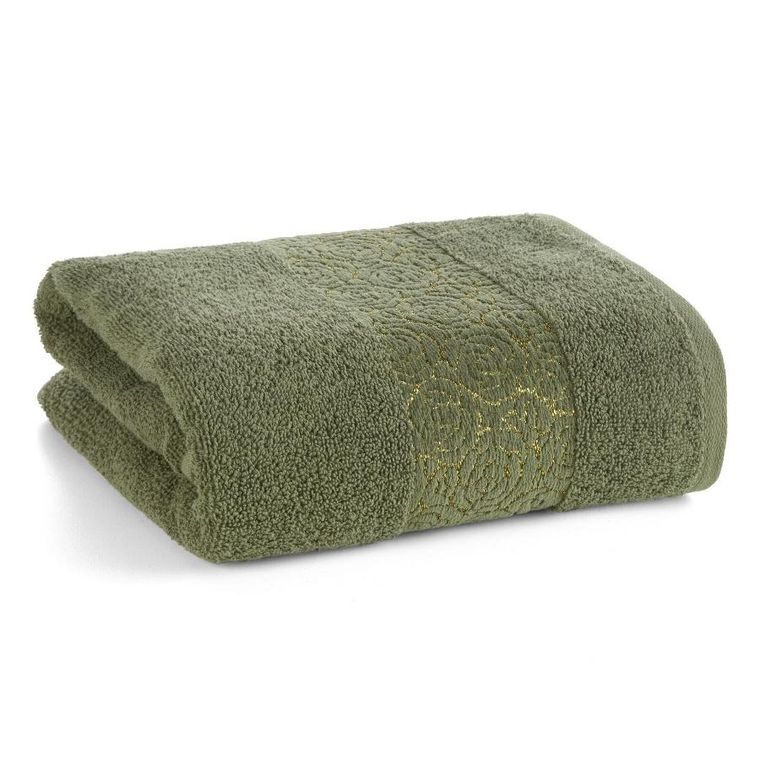 Eurofirany, ręcznik, Iris, 50-90 cm, ciemnozielony