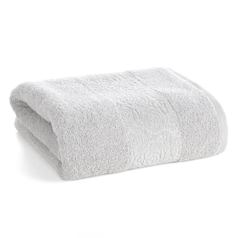 Eurofirany, ręcznik, Iris, 50-90 cm, srebrny