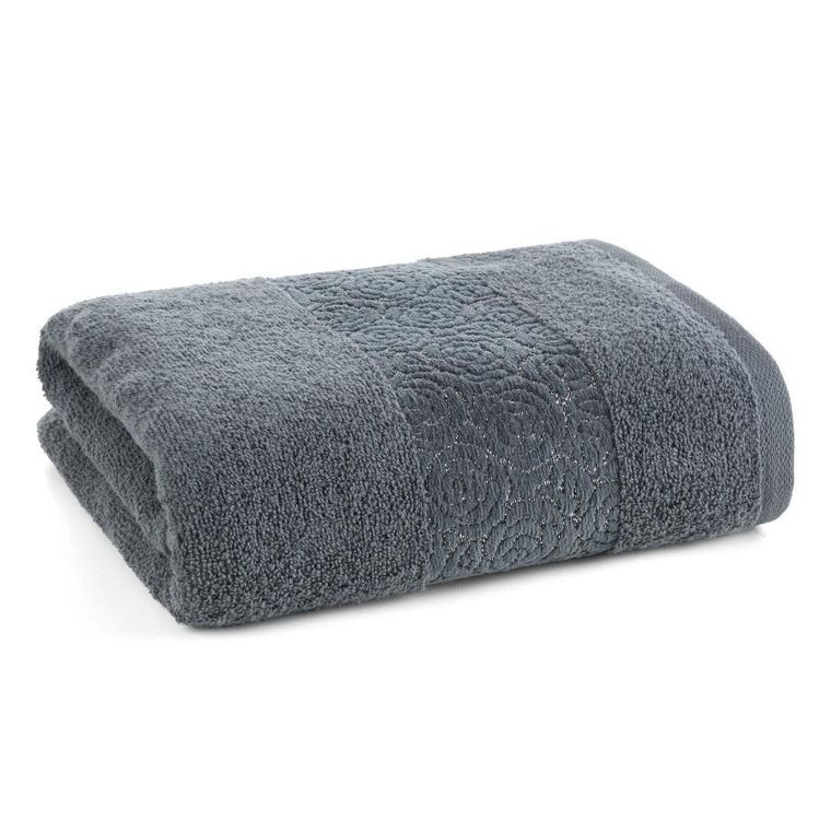 Eurofirany, ręcznik, Iris, 50-90 cm, stalowy