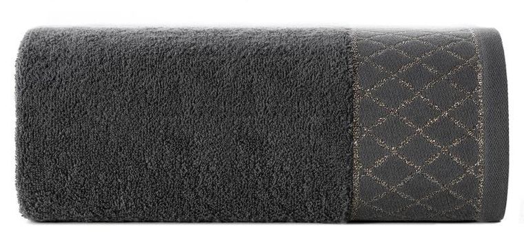 Eurofirany, ręcznik Layla, 30-50 cm, stalowy