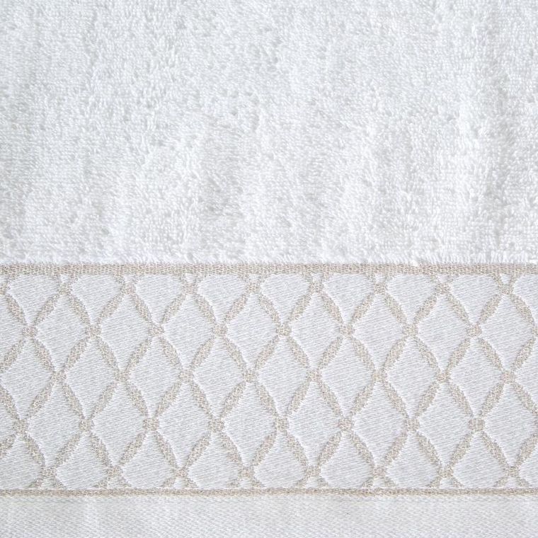 Eurofirany, ręcznik Layla, 50-90 cm, biały