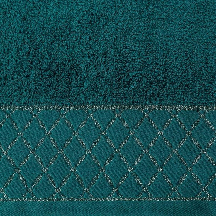 Eurofirany, ręcznik Layla, 50-90 cm, ciemnoturkusowy