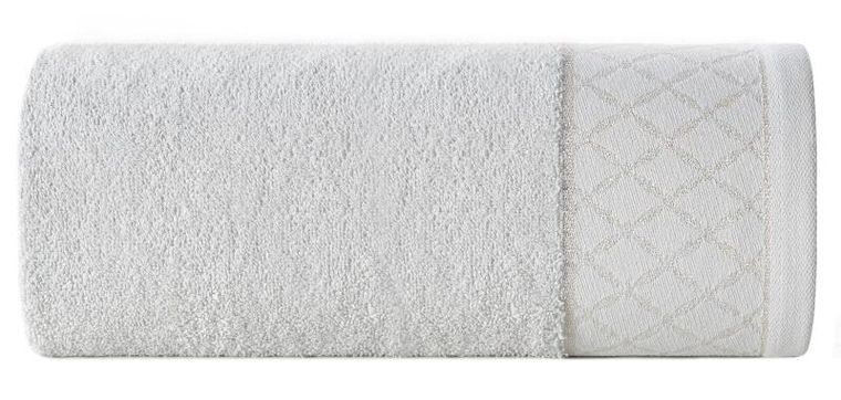 Eurofirany, ręcznik Layla, 50-90 cm, srebrny