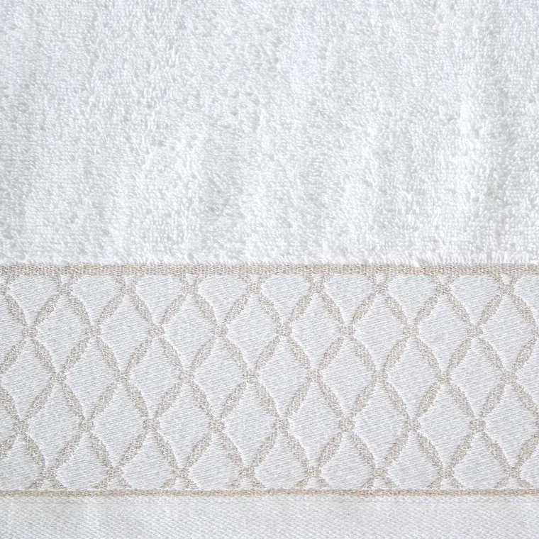 Eurofirany, ręcznik Layla, 70-140 cm, biały