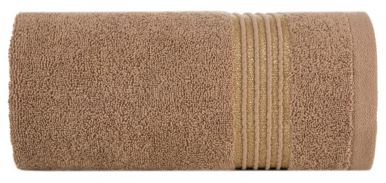 Eurofirany, ręcznik Lila, 50-90 cm, brązowy