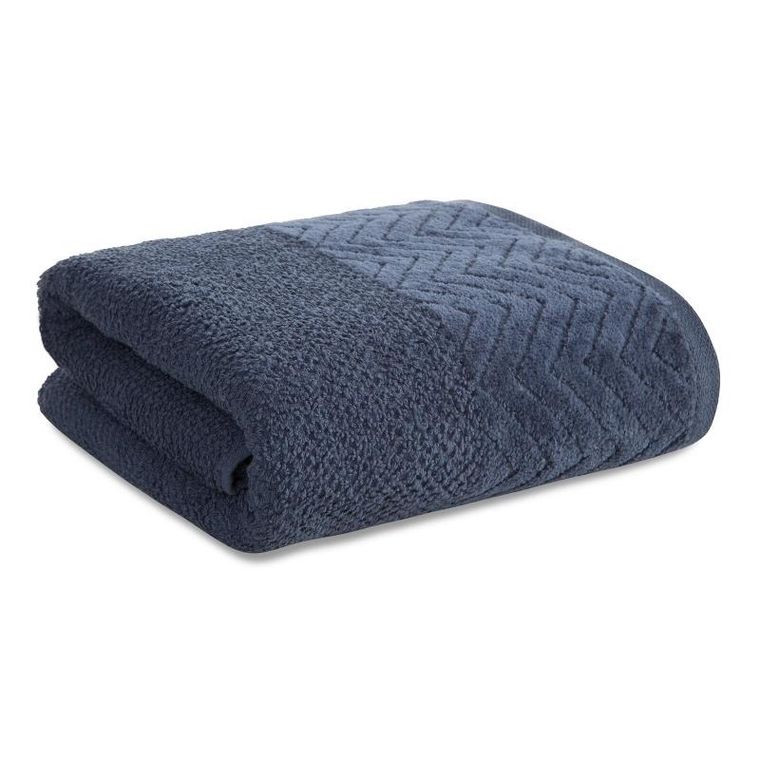 Eurofirany, ręcznik, Loren, 70-140 cm, granatowy