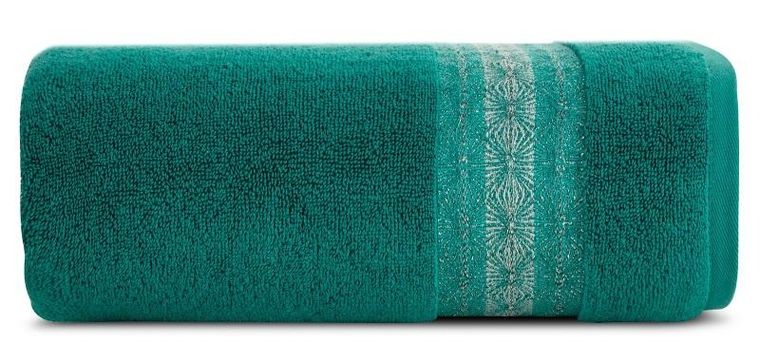 Eurofirany, ręcznik Malika, 50-90 cm, turkusowy