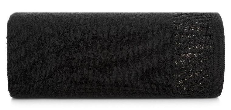 Eurofirany, ręcznik Margo, 50-90 cm, czarny