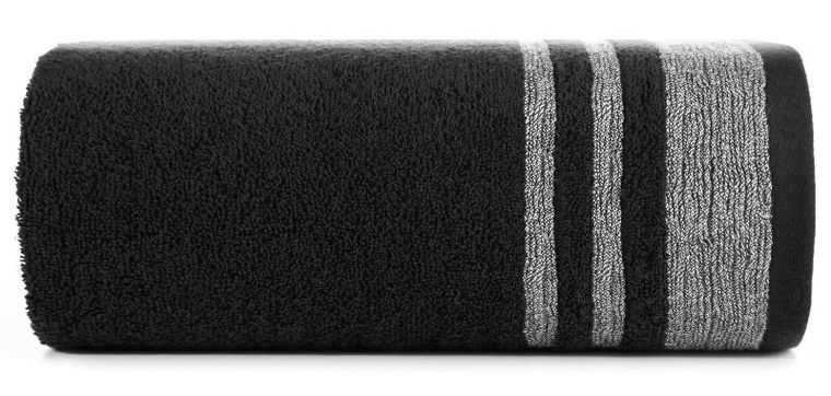 Eurofirany, ręcznik Mery, 50-90 cm, czarny