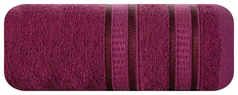 Eurofirany, ręcznik Mila, 50-90 cm, amarantowy