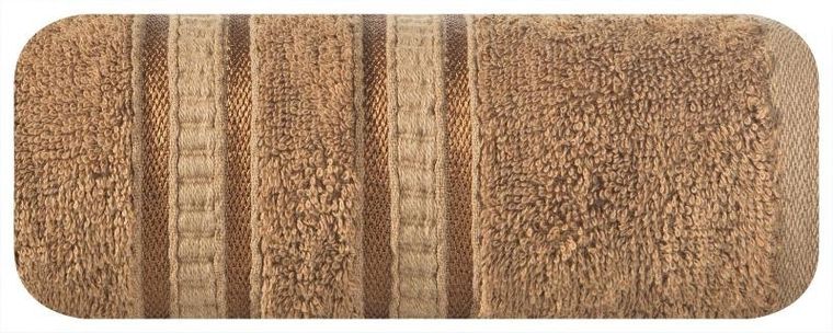 Eurofirany, ręcznik Mila, 50-90 cm, brązowy