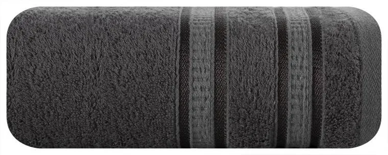 Eurofirany, ręcznik Mila, 50-90 cm, grafitowy
