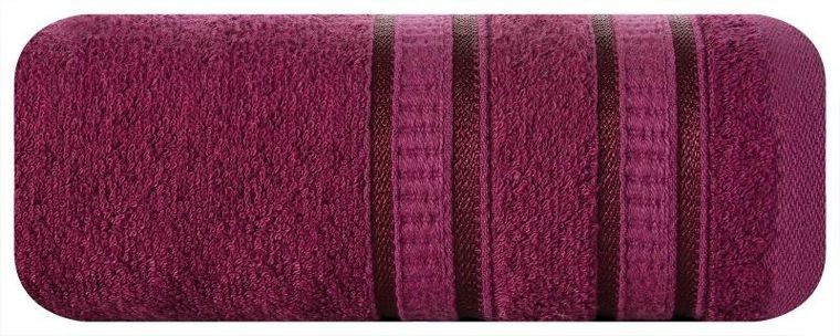 Eurofirany, ręcznik Mila, 70-140 cm, amarantowy