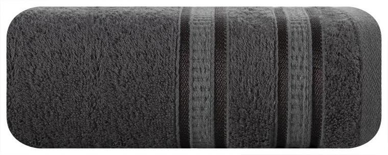 Eurofirany, ręcznik Mila, 70-140 cm, grafitowy