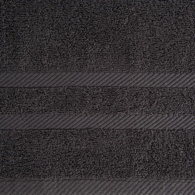 Eurofirany, ręcznik Milo, 50-90 cm, czarny