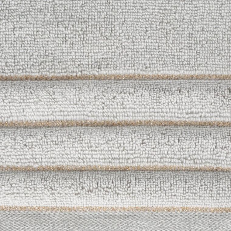 Eurofirany, ręcznik Nadine, 30-50 cm, srebrny