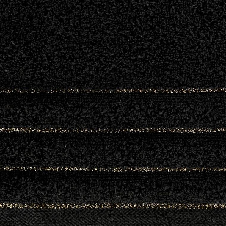 Eurofirany, ręcznik Nadine, 70-140 cm, czarny