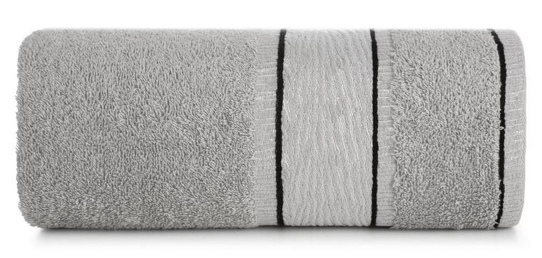 Eurofirany, ręcznik Nikola, 50-90 cm, stalowy