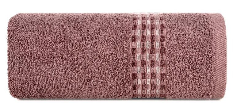 Eurofirany, ręcznik, Riva, 70-140 cm, pudrowy róż