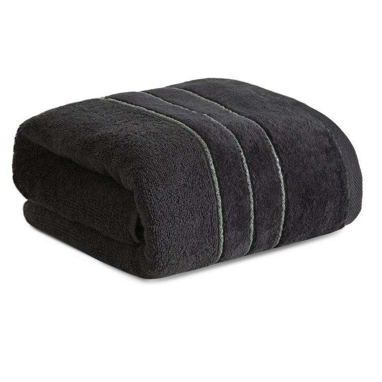 Eurofirany, ręcznik Sibel, 70-140 cm, czarny