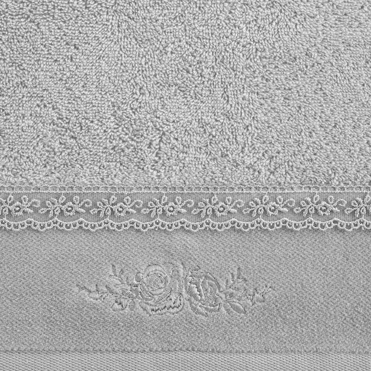 Eurofirany, ręcznik Sisi, 30-50 cm, srebrny