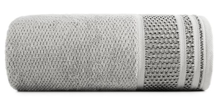 Eurofirany, ręcznik Suzana, 50-90 cm, srebrny