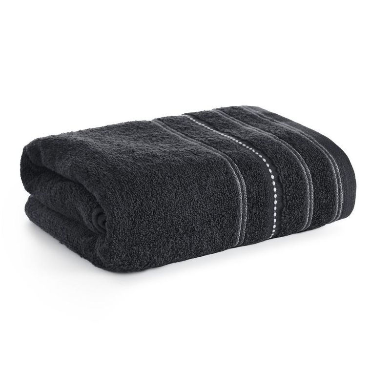 Eurofirany, ręcznik, Vento, 50-90 cm, czarny