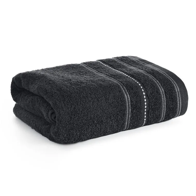 Eurofirany, ręcznik Vento, 70-140 cm, czarny