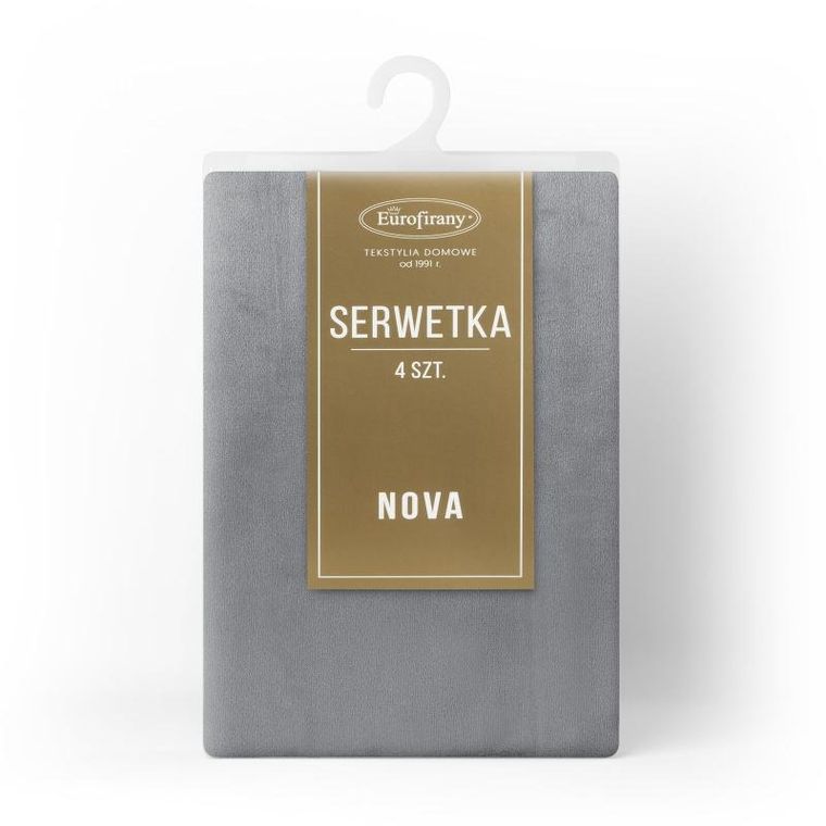 Eurofirany, serwetki, 4 szt., 30-40 cm, stalowy